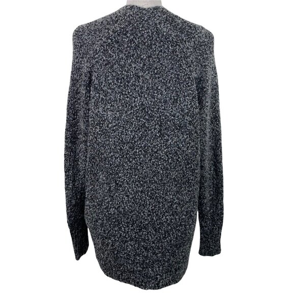 BP Sz XS Sweater Black White Open Front Sweater Pockets Long Sleeve Womens Knits - Picture 3 of 5